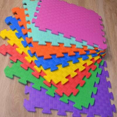 Мягкий пол-пазл EVA "РАДУГА"  50х50