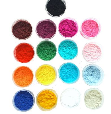 Набор флок-пудры - 17 цветов