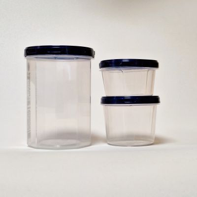 Контейнер маленький с синей крышкой  0.65+0.2+0.15