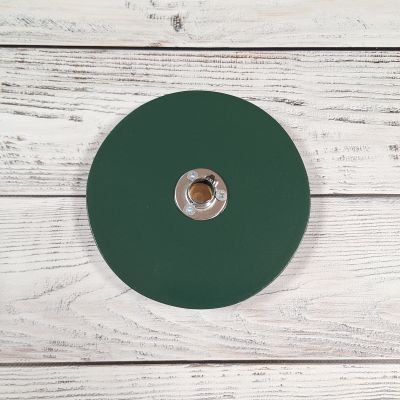 Подставка круг 15 см Зеленая - с флянцем