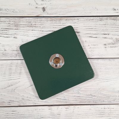 Подставка квадрат 15 х 15 см Зеленая - с флянцем 