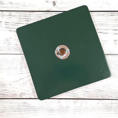 Подставка квадрат 20 х 20 см Зеленая - с флянцем