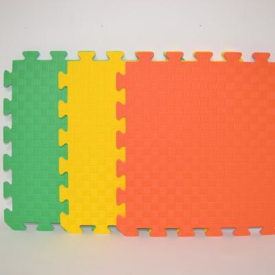 Коврик-пазл желтый 50х50 Украина (детский мягкий пол из ЭВА)