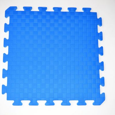 Коврик-пазл синий 50х50 Украина (детский мягкий пол из ЭВА)