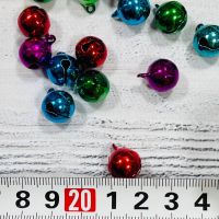 Бубончики новорічні (Кольорові) 1 см (комплект 10 шт_