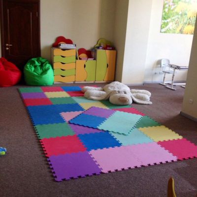 Мягкий пол-пазл EVA "РАДУГА"  50х50