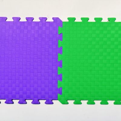 Коврик-пазл фиолетовый 50х50 Украина (детский мягкий пол из ЭВА)