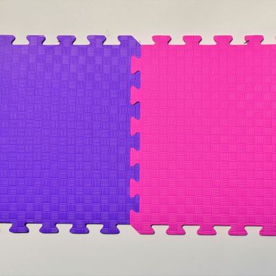 Коврик-пазл розовый 50х50 Украина (детский мягкий пол из ЭВА)