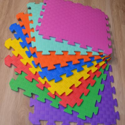 Коврик-пазл  50х50 комплект 12 шт Украина (детский мягкий пол из ЭВА)