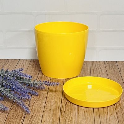 Горшочек Магнолия М - желтый