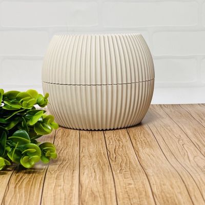 Вазон Меркан куруглый 0,7 молочный - больщой