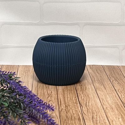 Вазон Меркан куруглый 0,15 синий