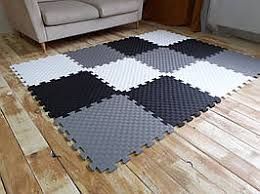 Коврик-пазл белый 50х50 Украина (детский мягкий пол из ЭВА)