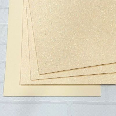 Глиттерный фоамиран 2 мм бежевый