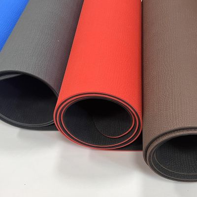 Коврик ЕВА-спорт 185х55х0,5 мм (сине-черный)