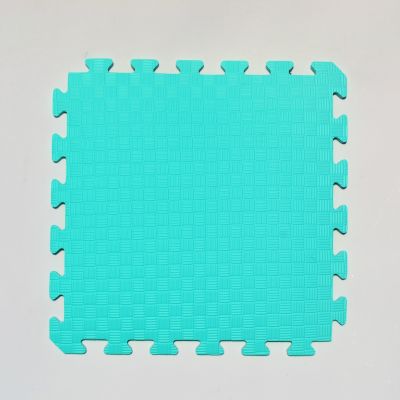 Коврик-пазл бирюза 50х50 Украина (детский мягкий пол из ЭВА)