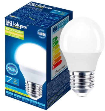 Светодиодная лампочка 7W E27