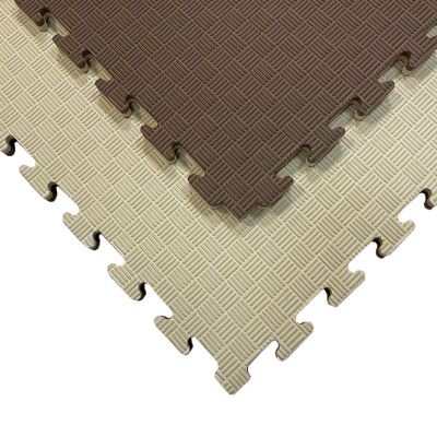 Мат Татамі ластівчин хвіст EVA 26 мм Бежево-коричневий