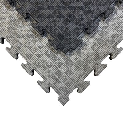 Мат Татамі ластівчин хвіст EVA 26 ммМат Татамі ластівчин хвіст EVA 26 мм Чорно-сірі