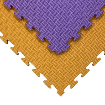 Мат Татамі ластівчин хвіст EVA 40 мм (Фіолетово-Помаранчевий)