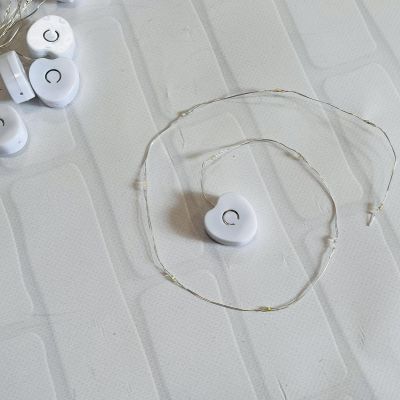 Мини-гирлянда 50 см, цветная (мигающая - 2 режима)