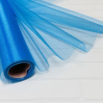 ОрганзаГолубая 50 см (9 м)