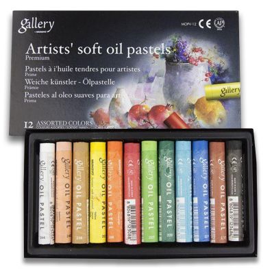 Пастель масляная MUNGYO 12 цветов, профессиональная  мягкая MOPV-12