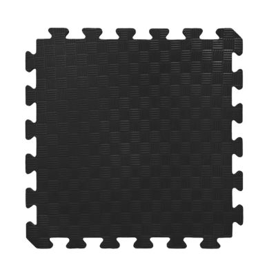 Коврик-пазл черный 50х50 Украина (детский мягкий пол из ЭВА)