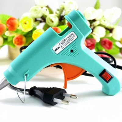 Клеевой пистолет с выключателем, бирюза