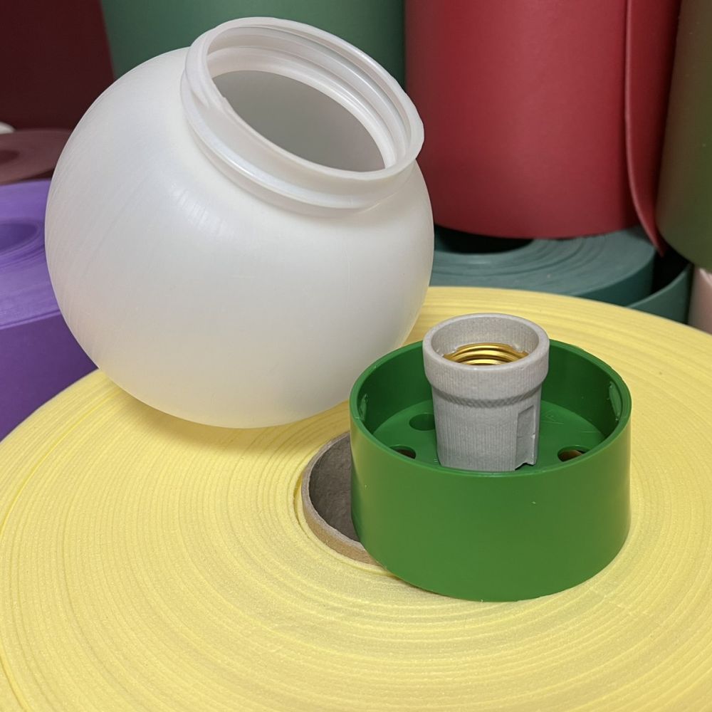 Плафон с плоским основанием 15 см (зеленое основание)