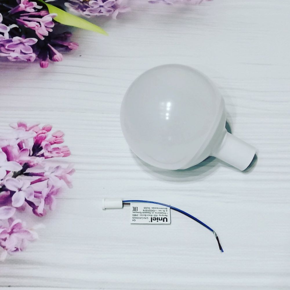 Плафон 8 см для изготовления декоративных цветов (белый) на трубу 16 мм