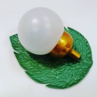 Плафон 15 см с золотым основанием на 20 трубу