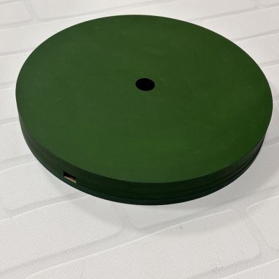 Подставка Круг 25 см (под трубу 16 мм) - зеленая