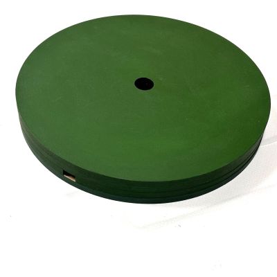 Подставка Круг 25 см (под трубу 20 мм) - зеленая