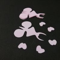 Серединки для орхідей 7 х 6 см (5 штук) Рожеві