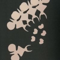 Серединки для орхідей 7 х 6 см (5 штук) Персикові