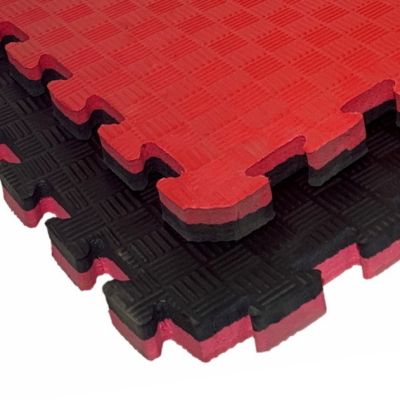 Мат Татами ласточкин хвост EVA 20 мм (Красно-Черные)