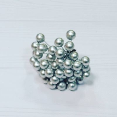 Глянцевые ягоды (тычинки) - серебро