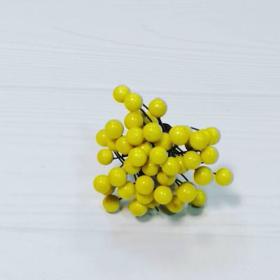 Глянцевые ягоды (тычинки) - желтая калина