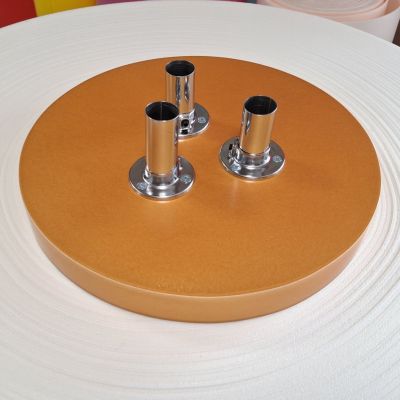 Подставка круг 30 см Золото- с флянцами 